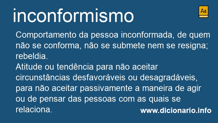 Significado de inconformismos