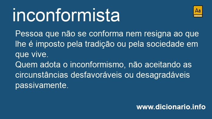 Significado de inconformistas