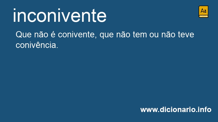 Significado de inconivente