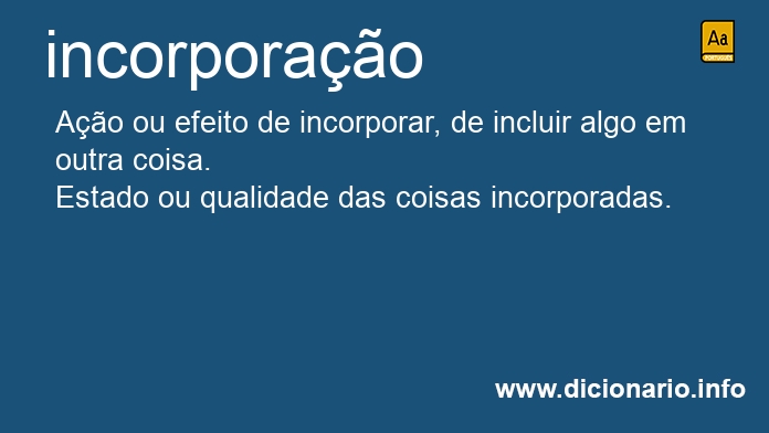 Significado de incorporaes