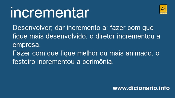 Significado de incrementado