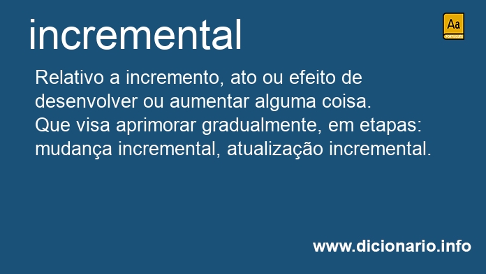 definição de I: Incremento - Increment