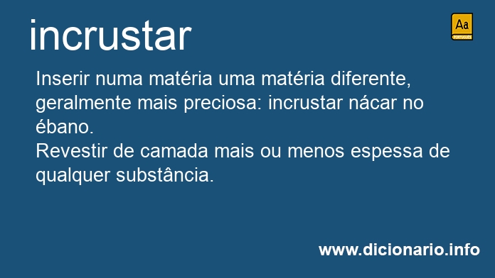 Significado de incrustar