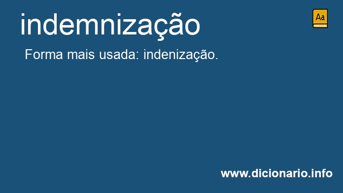 Significado de indemnizao