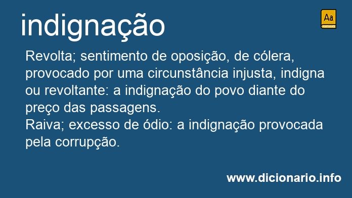 Significado de indignao