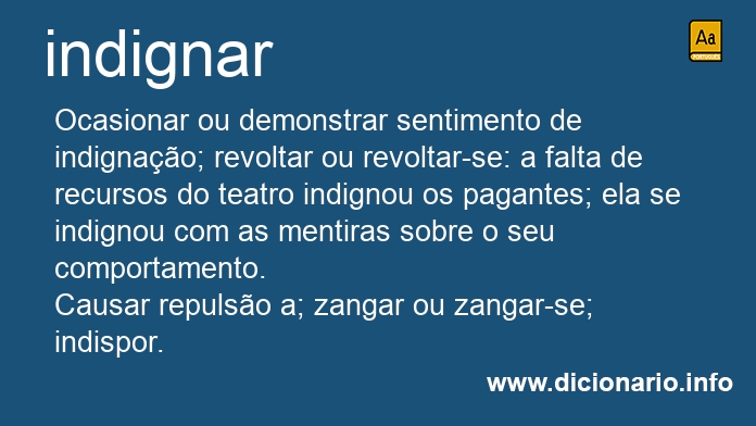 Significado de indignai