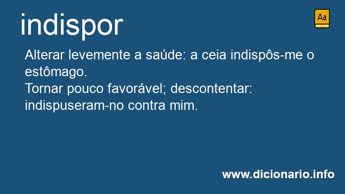 Significado de indispes