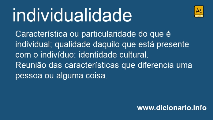 Significado de individualidades