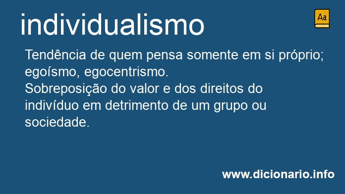 Significado de individualismos