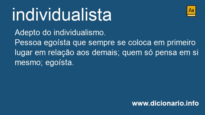 Significado de individualista