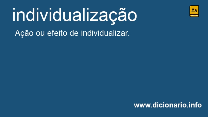 Significado de individualizaes