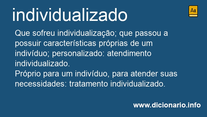 Significado de individualizados