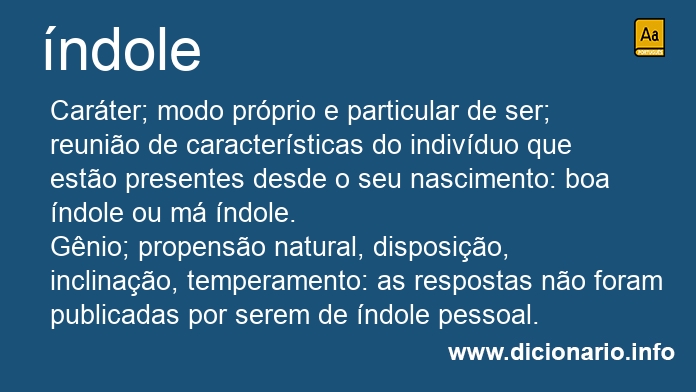 Significado de ndoles