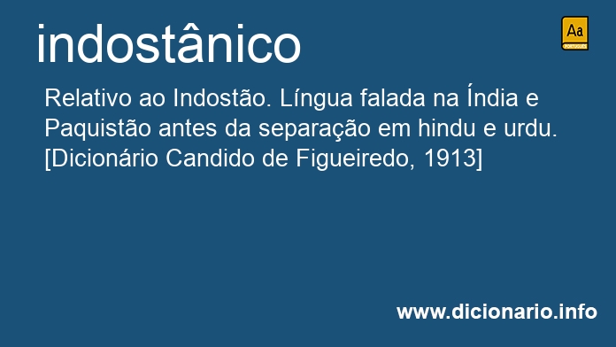 Significado de indostnico