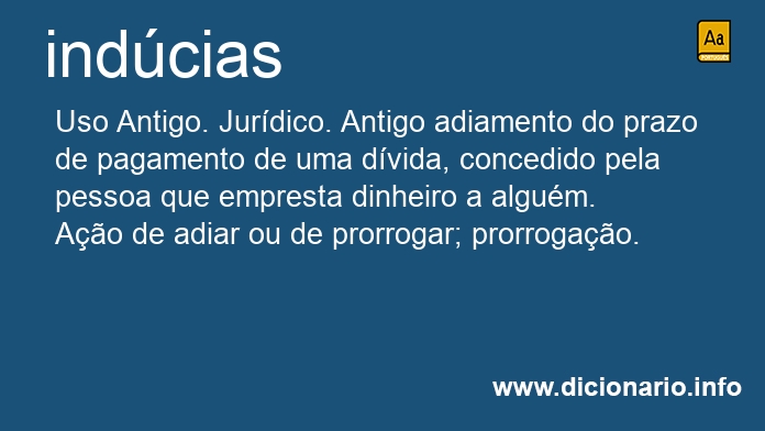Significado de indcias