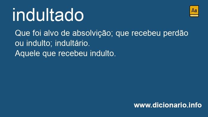 Significado de indultado