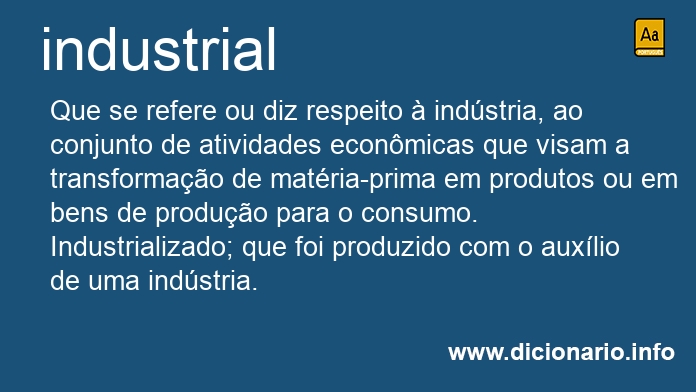 Significado de industrial