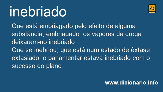 Significado de inebriado