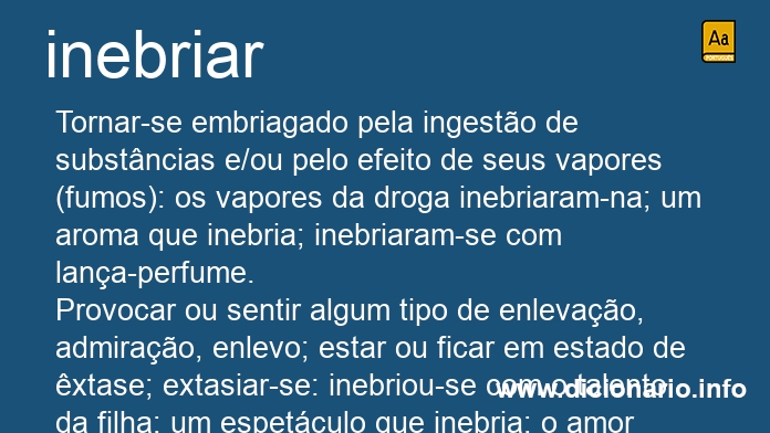 Significado de inebriaras
