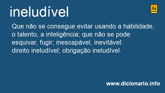 Significado de ineludvel