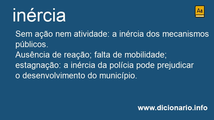 Significado de inrcia