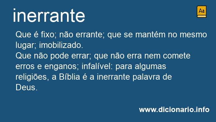 Significado de inerrante