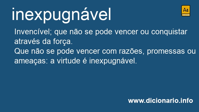 Significado de inexpugnvel