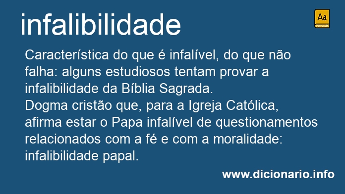 Significado de infalibilidade
