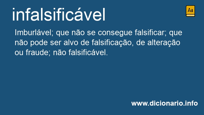 Significado de infalsificvel