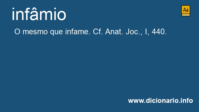 Significado de infmio