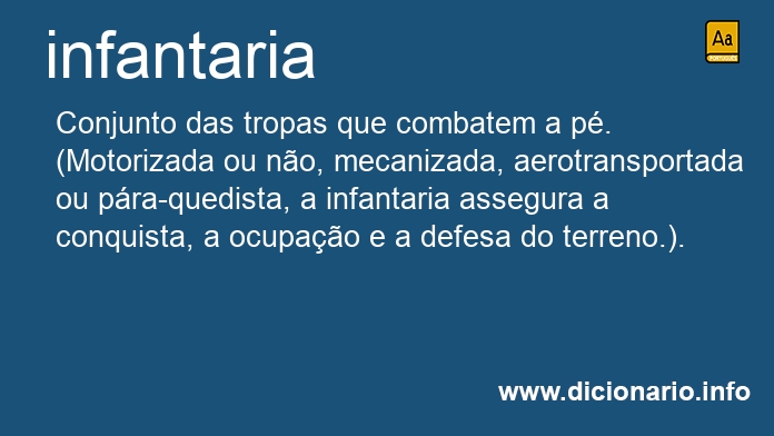 Significado de infantaria