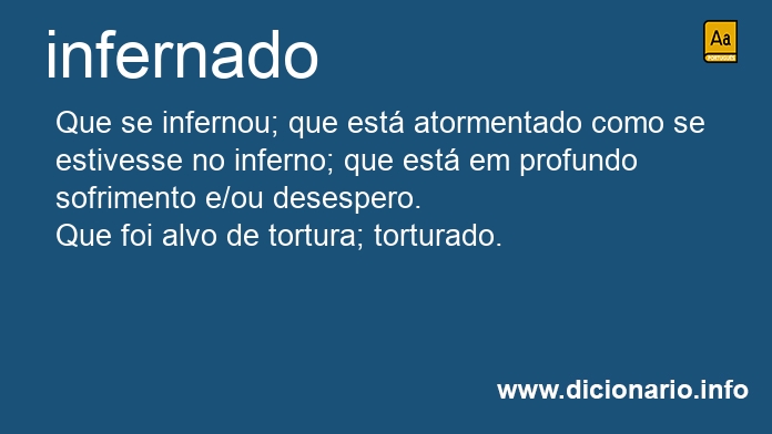 Significado de infernado