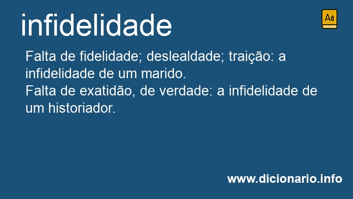 Significado de infidelidades