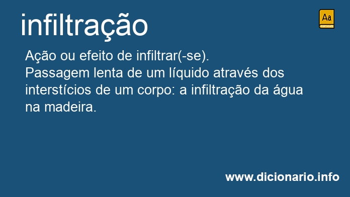 Significado de infiltrao