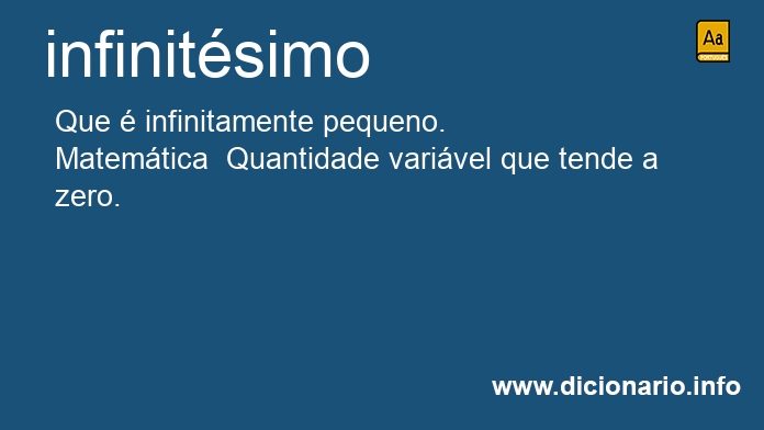 Significado de infinitsimos