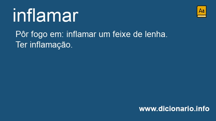 Significado de inflamaram