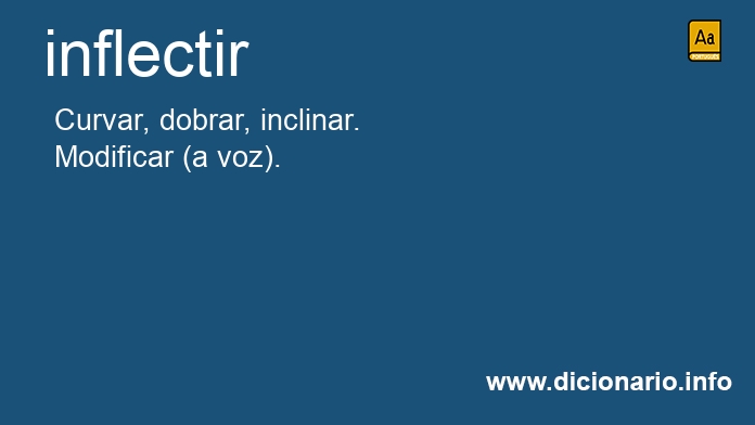 Significado de inflectir