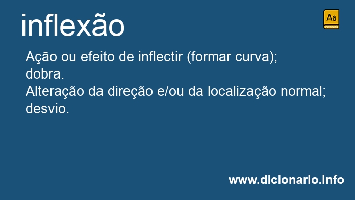 Significado de inflexo