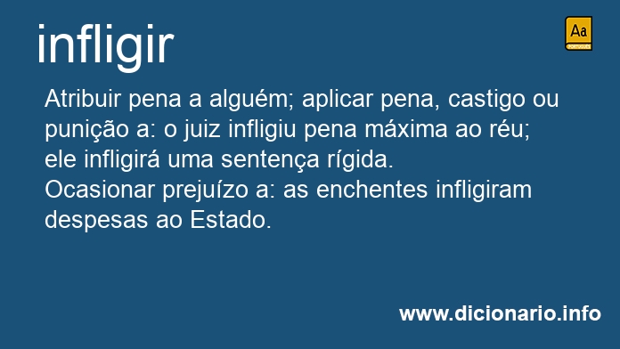 Significado de inflige