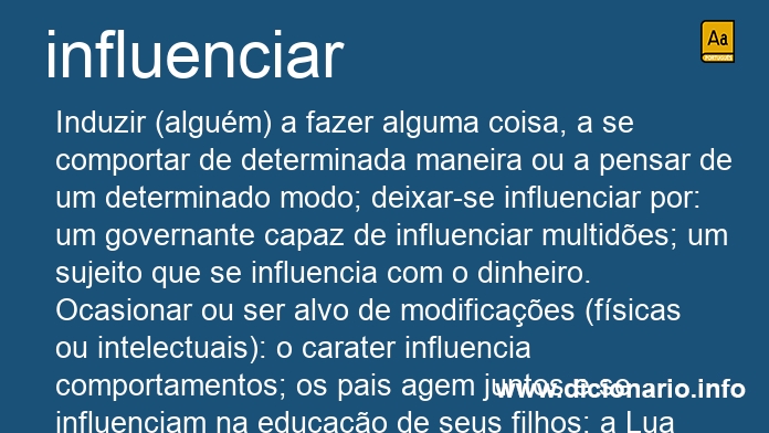 Significado de influenciam