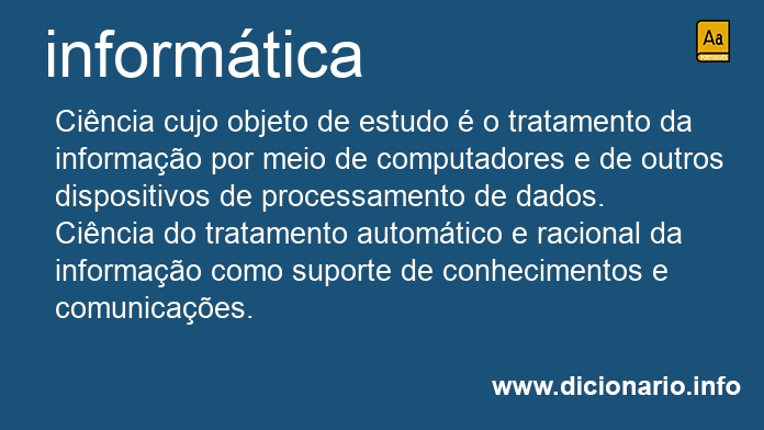 Significado de informtica