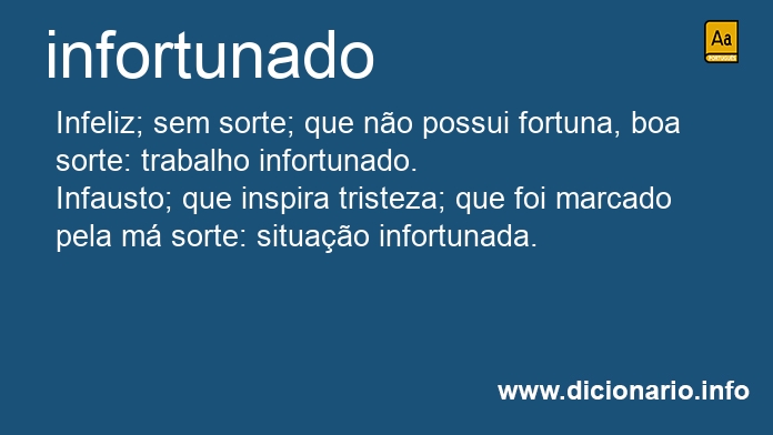 Significado de infortunado