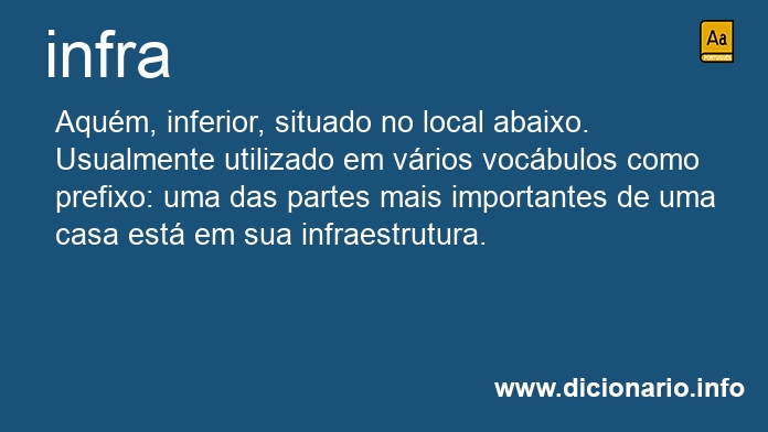 Significado de infra