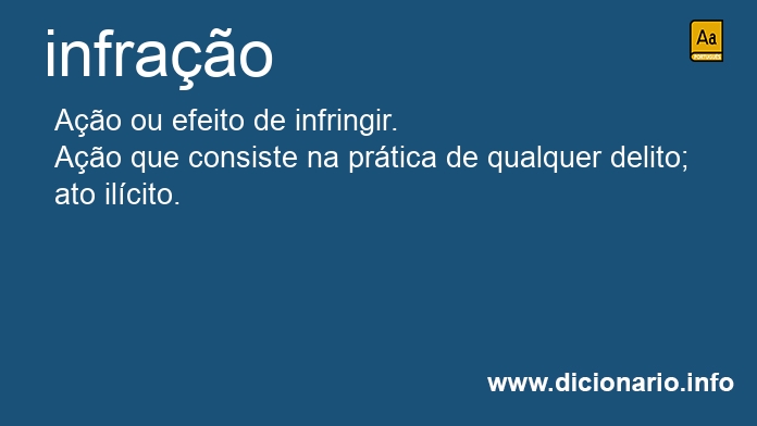 Significado de infrao
