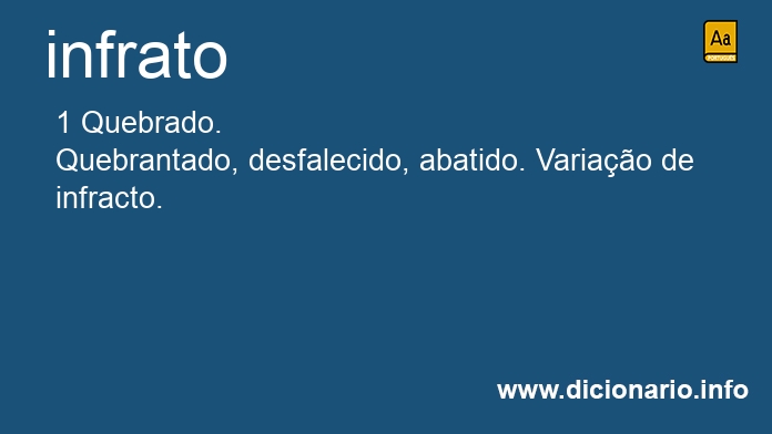 Significado de infrata