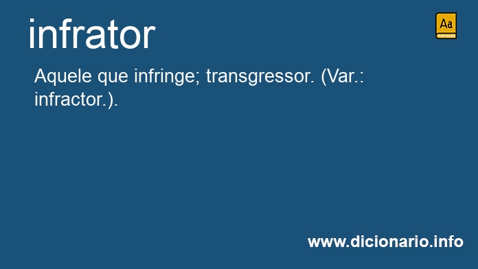 Significado de infrator