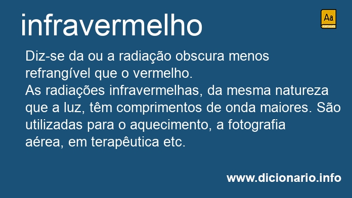 Significado de infravermelha