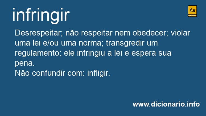 Significado de infringi