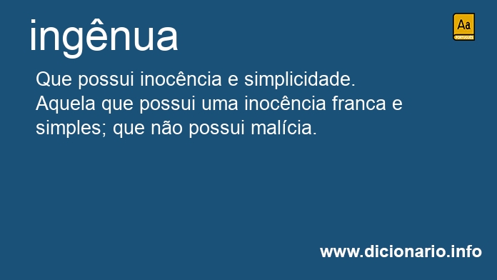 Significado de ingnua