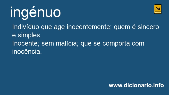 Significado de ingnuo